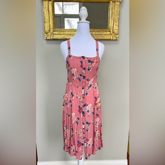 Xhilaration Dresses & Skirts - Floral Button-Down Dress